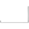 Ekena Millwork Steel Hanging Shelf Bracket, White Primer 2"W x 12"D x 7"H BKTM02X12X07HSPWH - alternate 5